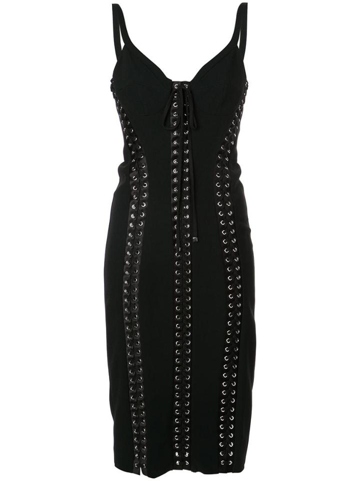 Dolce & Gabbana Stretch Cady Bustier Dress - Black