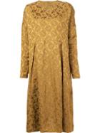 Uma Wang 'asta' Dress, Women's, Size: Medium, Yellow/orange, Linen/flax/viscose