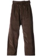 Osklen Wide Leg Cropped Trousers - Brown