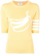 Thom Browne 4-bar Banana Icon Intarsia Tee - Yellow