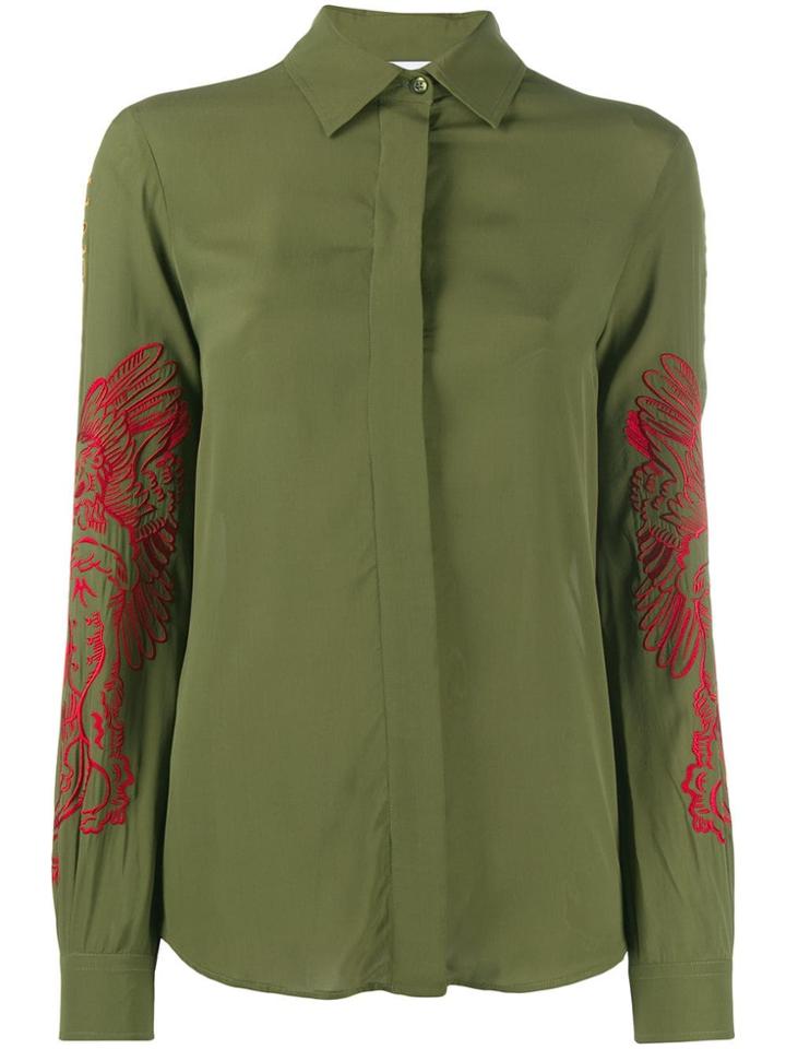 Moschino Mythological Creature Embroidery Shirt - Green
