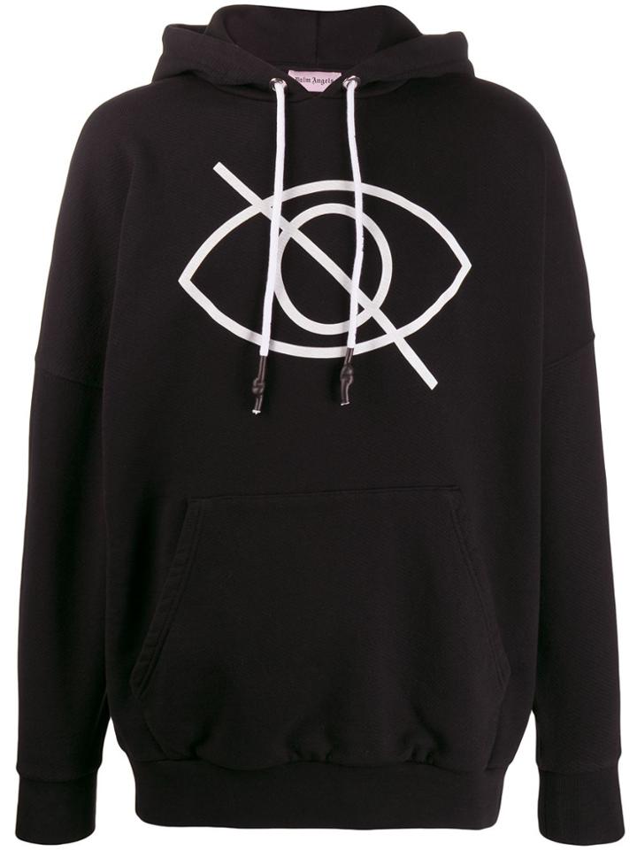 Palm Angels Sensitive Content Logo Hoodie - Black