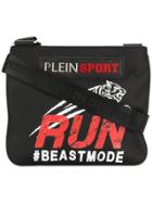 Plein Sport Graphic Print Shoulder Bag - Black