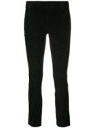 Vince Cropped Skinny Trousers - Black