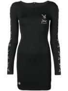 Philipp Plein Rhinestone Embellished Mini Dress - Black