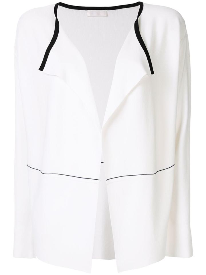 Anteprima Contrast Piping Cardigan - White
