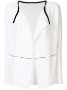 Anteprima Contrast Piping Cardigan - White