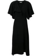 Christopher Esber Lapel Swing Dress, Women's, Size: 8, Black, Cotton/nylon/polyester/spandex/elastane