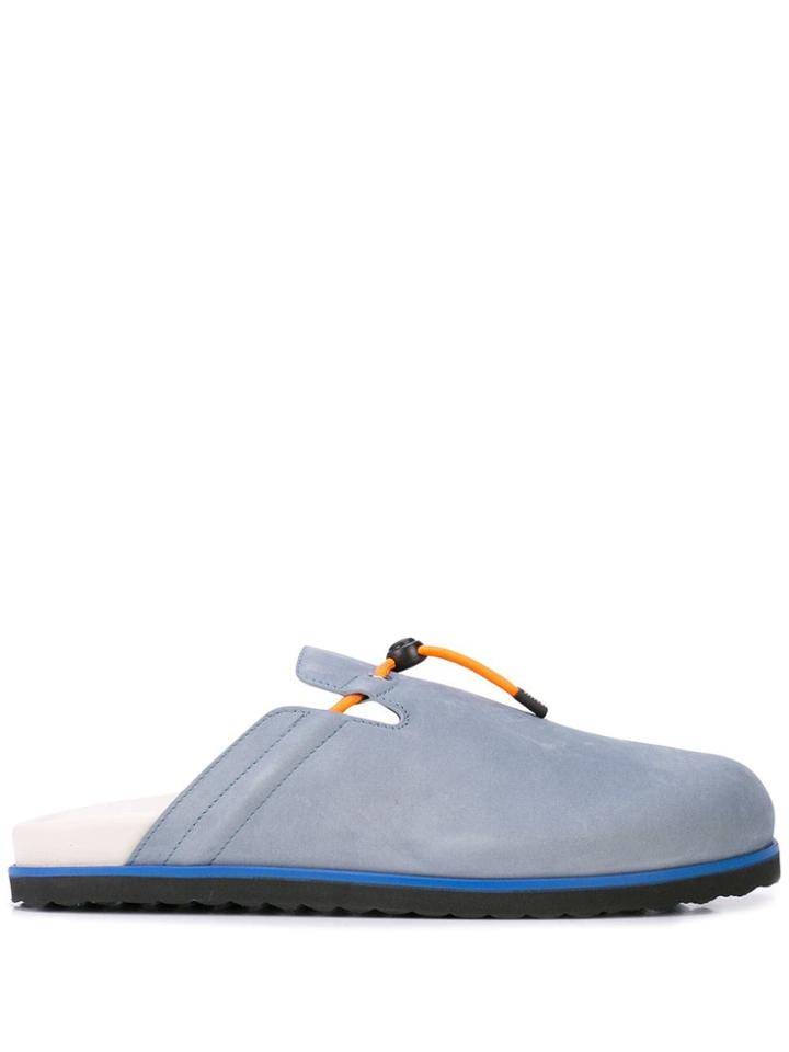 Buscemi Pietro Drawstring Slippers - Blue