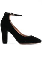 L'autre Chose Ankle Strap Pumps - Black