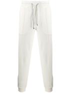 Brunello Cucinelli Zipped Cuffs Track Pants - White