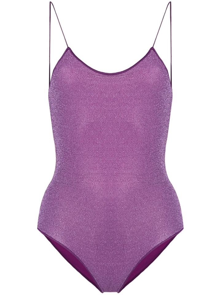 Oseree Glittered Swimsuit - Purple