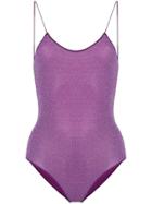 Oseree Glittered Swimsuit - Purple