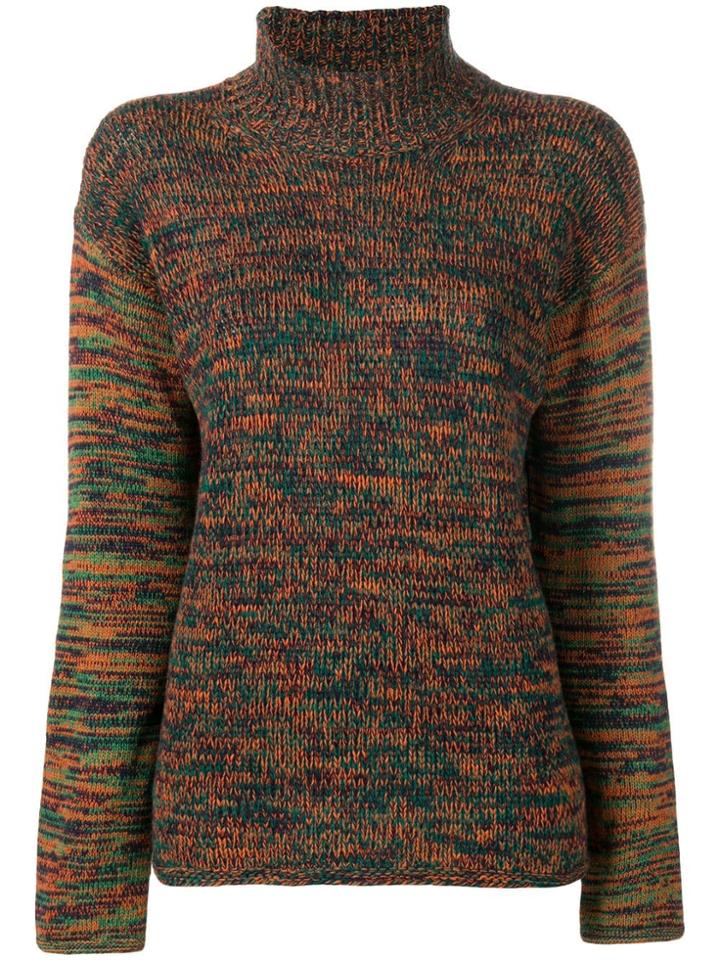Marni Knitted Melange Sweater - Green