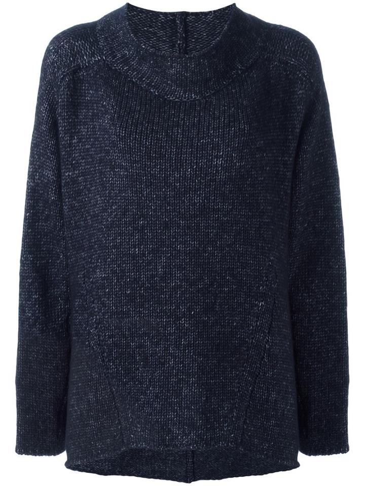Rundholz Metallic Shift Sweater, Women's, Blue, Cotton/polyester/wool