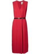 Jason Wu V-neck Wrap Dress, Women's, Size: 6, Red, Acetate/viscose