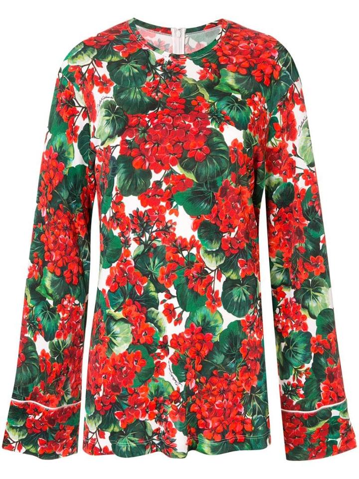Dolce & Gabbana Portofino Print Blouse - Green