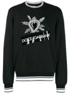 Dolce & Gabbana Heart Print Sweatshirt - Black