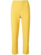 P.a.r.o.s.h. Elasticated Waist Cropped Trousers - Yellow & Orange