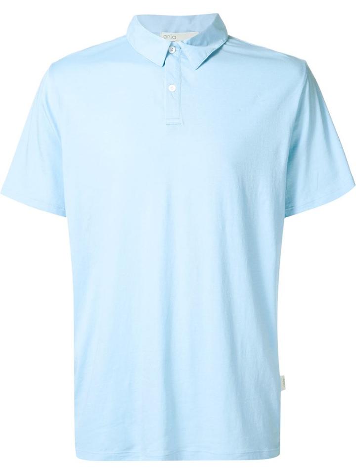 Onia Alec Polo Shirt, Men's, Size: Xl, Blue, Cotton/spandex/elastane