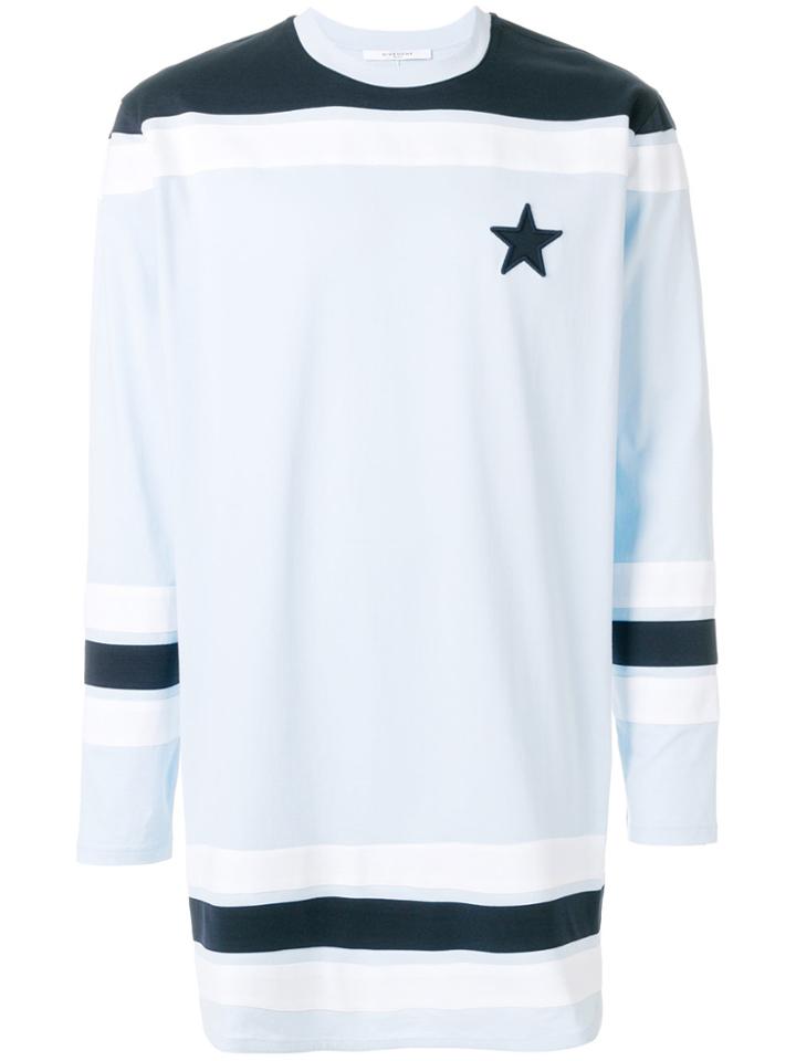 Givenchy Oversized Striped Top - Blue