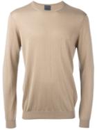 Laneus - Crew Neck Jumper - Men - Silk/cashmere - 50, Brown, Silk/cashmere