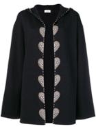 Saint Laurent Embellished Cardi Coat - Black