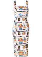 John Galliano Vintage Formula 1 Dress - White