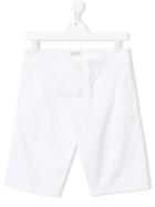 Paolo Pecora Kids Fitted Tailored Shorts - White