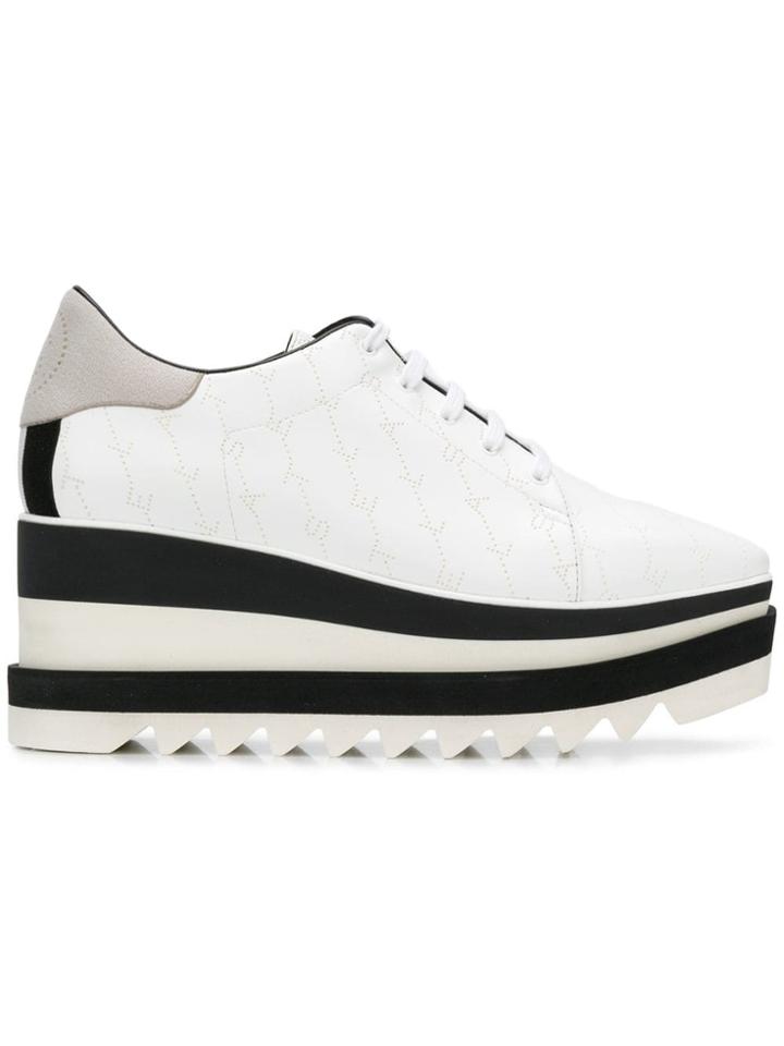Stella Mccartney Eclpyse Lace-up Sneakers - White