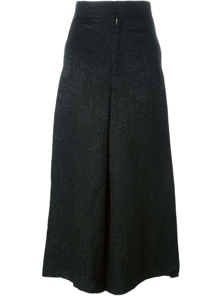 Aganovich Super Wide Palazzo Pants - Black