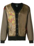 Jean Paul Gaultier Vintage Embroidered V-neck Cardigan - Brown