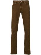 Pt05 Slim-fit Roll Up Trousers - Brown