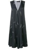 Theory Printed Dress - Black