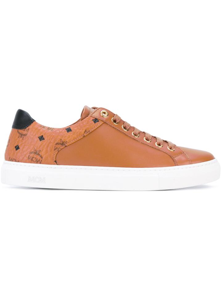 Mcm Monogram Sneakers - Brown