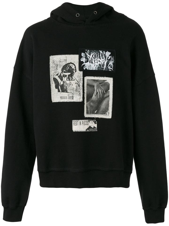 Misbhv 'younger Days' Hoodie, Men's, Size: Small, Black, Cotton/polyamide