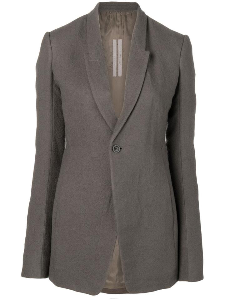 Rick Owens Longline Blazer - Grey