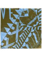 Givenchy 'power Of Love' Scarf, Women's, Green, Silk/cotton