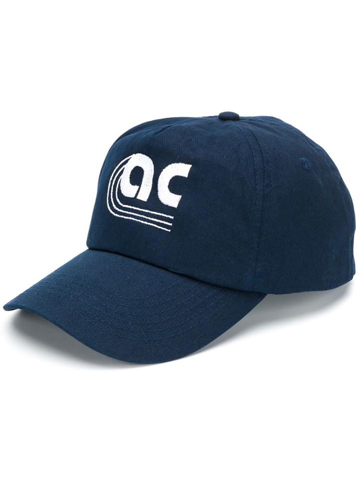 Applecore Monogram Logo Embroidered Cap - Blue