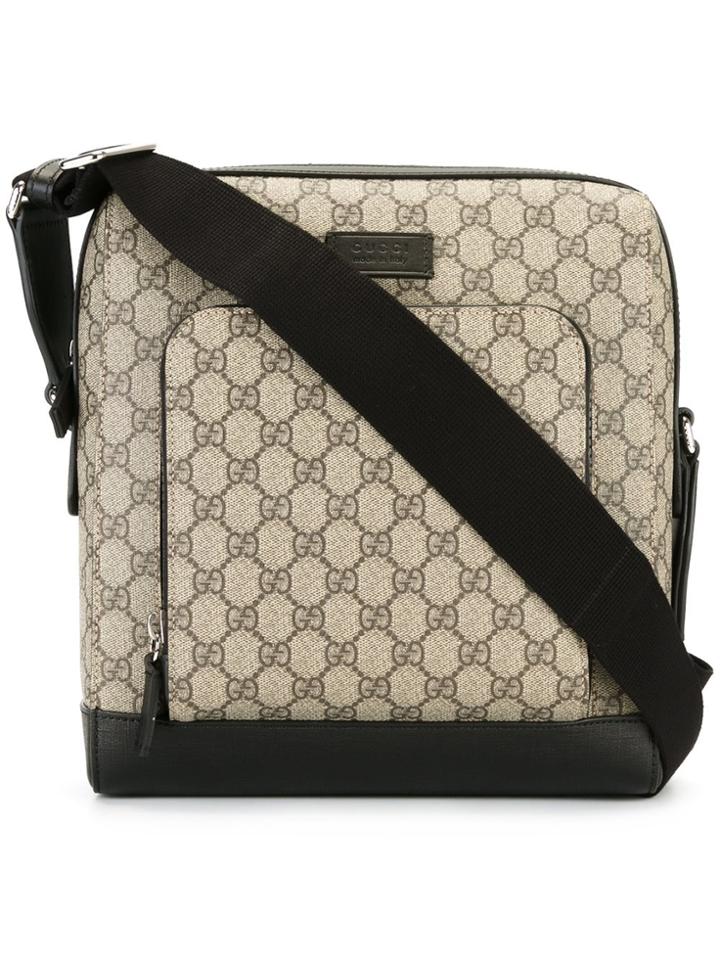 Gucci House Pattern Messenger Bag - Nude & Neutrals