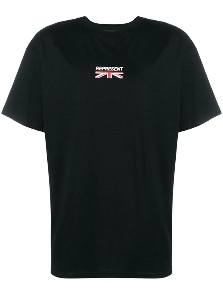Represent Oversized Logo Print T-shirt - Black