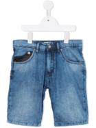 John Galliano Kids Got Music Inside Jean Shorts, Toddler Boy's, Size: 4 Yrs, Blue
