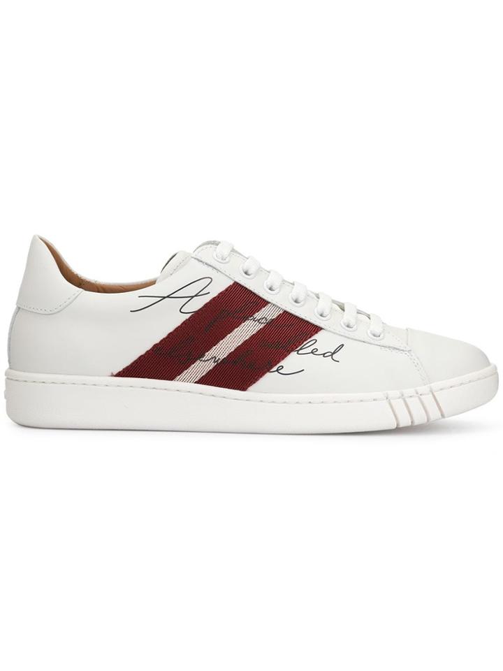 Bally Side Stripe Sneakers - White
