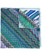 Missoni - Zig Zag Print Scarf - Women - Linen/flax/modal - One Size, Women's, Green, Linen/flax/modal
