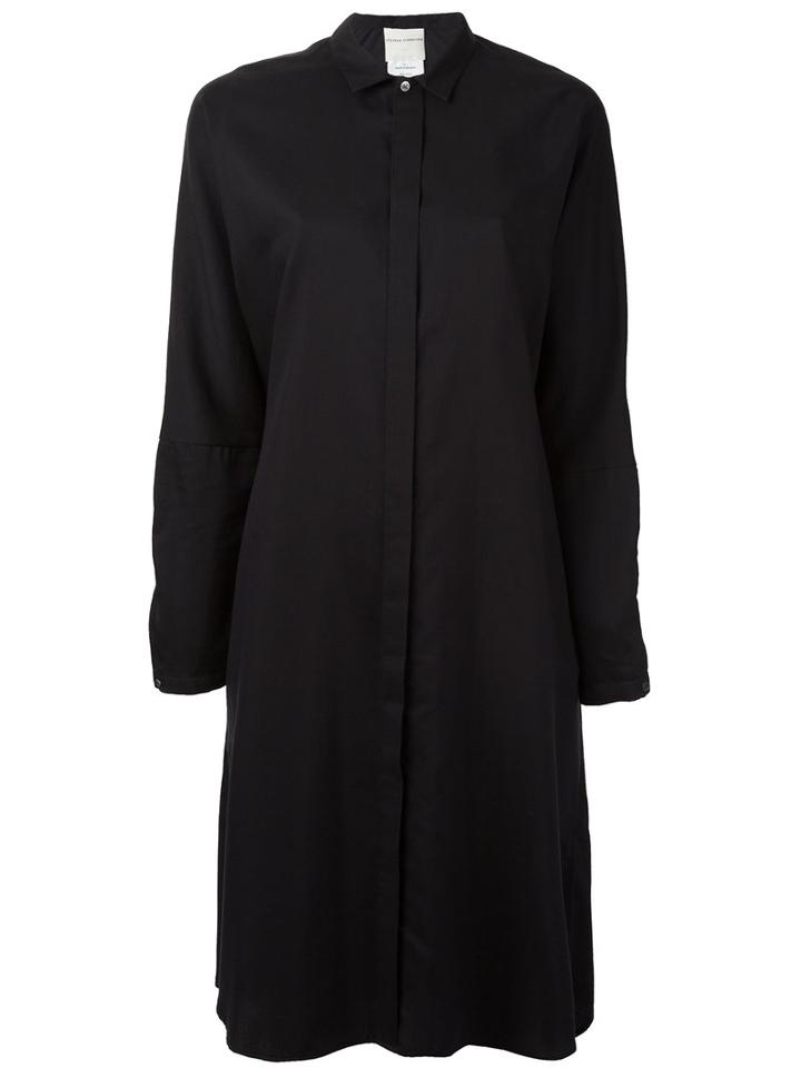Stephan Schneider - Shirt Dress - Women - Cotton/cupro - S, Women's, Black, Cotton/cupro