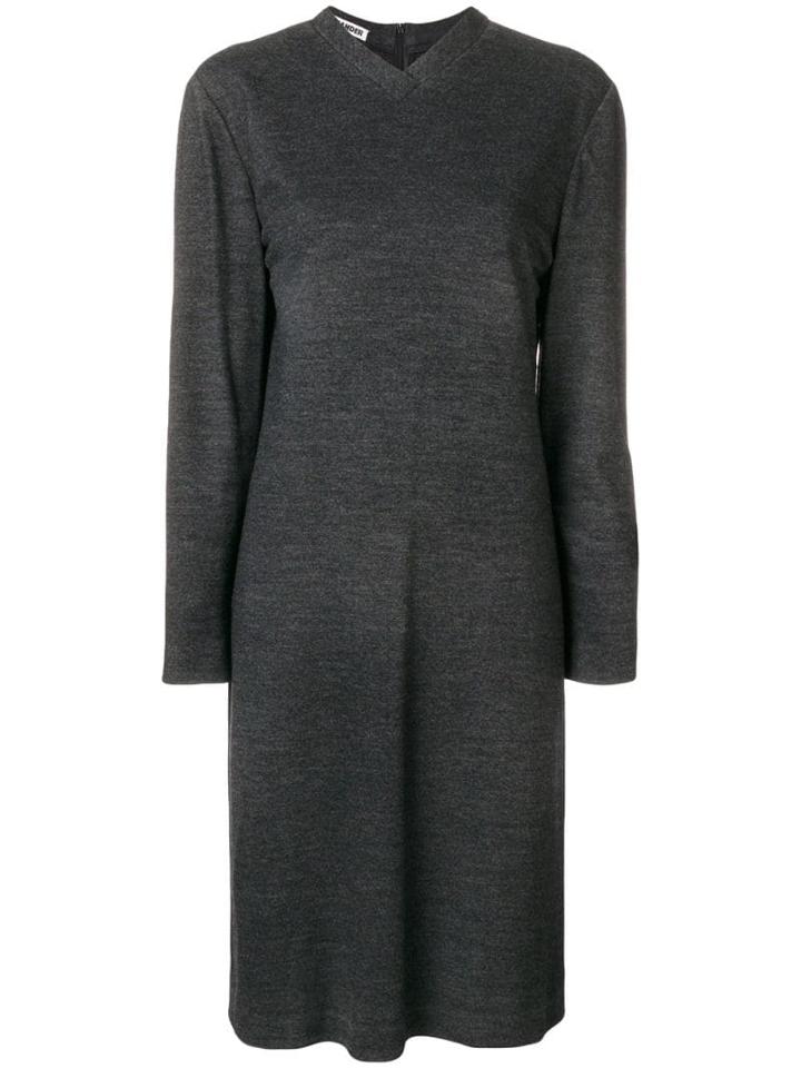 Jil Sander Pre-owned 1990's Longsleeved Knitted Dress - Grey