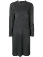 Jil Sander Pre-owned 1990's Longsleeved Knitted Dress - Grey