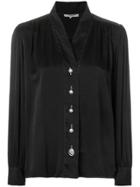 Yves Saint Laurent Vintage Gathered Detail Shirt - Black
