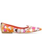 Emilio Pucci Printed Point-toe Slippers - Multicolour