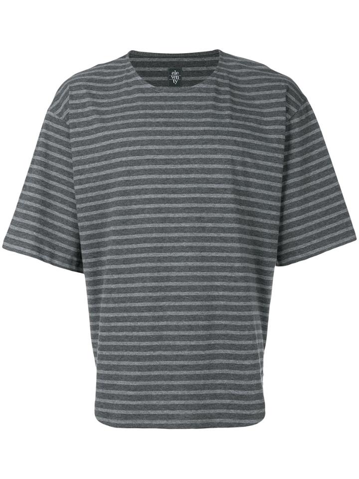 Eleventy Striped T-shirt - Grey